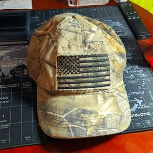 Distressed American flag Camo hat